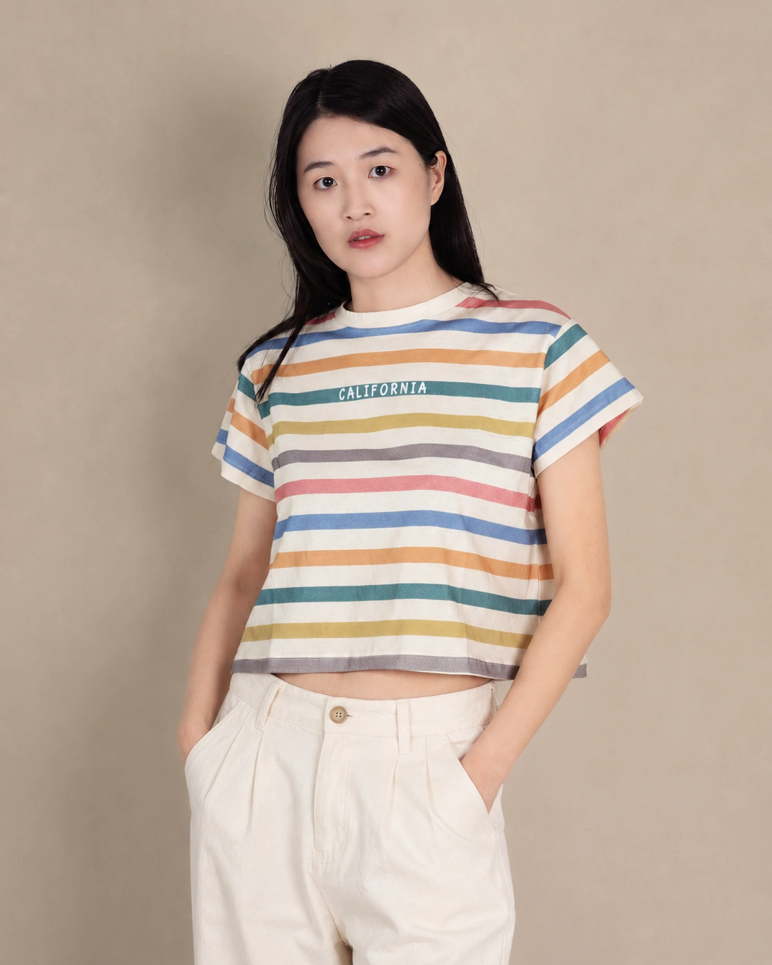 California Stripe Top